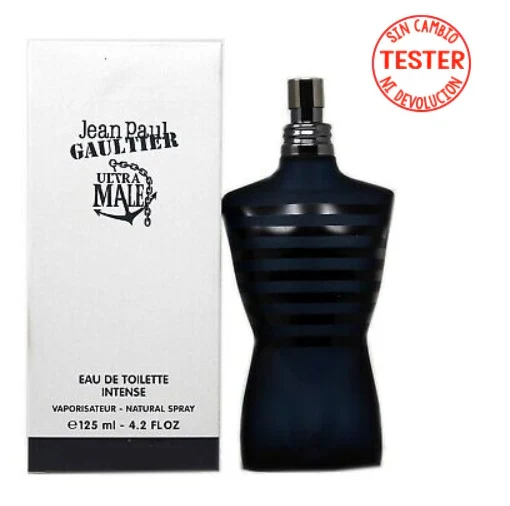 Le Male Ultra Male EDT Intense 125 ML for Men (Tester-Sin Tapa) - Jean Paul Gaultier