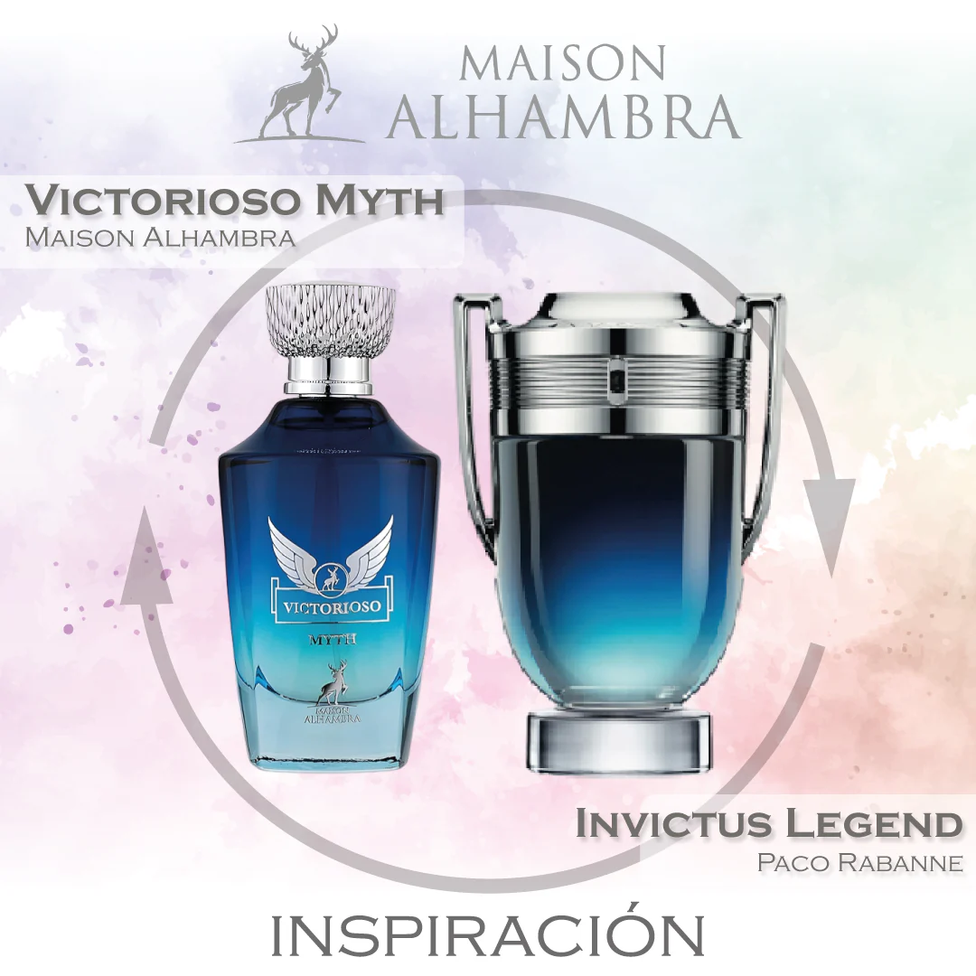 Victorioso Myth EDP  For Men 100 ML - Maison Alhambra - (Inspirado en Invictus Legend)