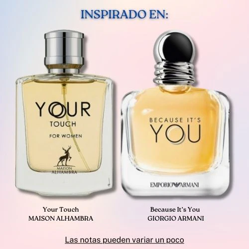 Your Touch  For Women EDP 100 ML - Maison Alhambra - (Inspirado en Because It’s You)